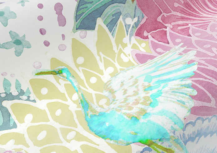 Kolkata Velvet, Summer Dream - Twist&Fit Roman Blind - Image 4